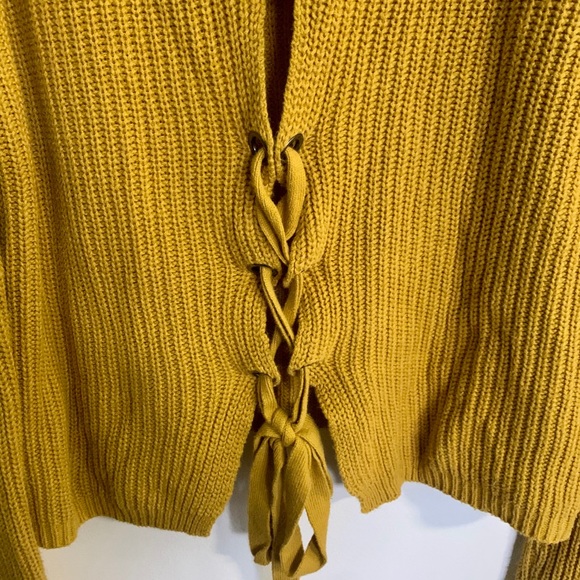 Lace Up Back Sweater - Picture 5 of 5